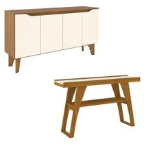 Buffet Quartzo E Aparador Menphis Off White Nature Henn