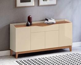 Buffet ravena 1,60 casa d off white / noce - village móveis Buffet ravena 1,60 casa d off white / noce - village móveis