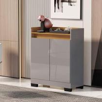 Buffet real 02 pts cinza / mel Buffet real 02 pts cinza / mel