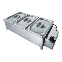 Buffet Rechaud 3 Cubas Elétrico Inox 127V Profissional Buffet Rechaud 3 Cubas Elétrico Inox 127V Profissional