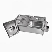 Buffet Rechaud 4 Cubas Elétrico Inox 127V Profissional Buffet Rechaud 4 Cubas Elétrico Inox 127V Profissional