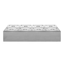 Buffet Refrigerado 8 cubas 1/2 65mm c/ placa gel ZPBFR08
