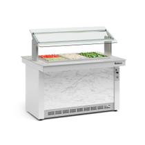 Buffet Refrigerado Gelopar 3 Cubas Branco 220V GBRF-140