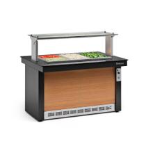 Buffet Refrigerado Gelopar 3 Cubas Preto 220V GBRF-140