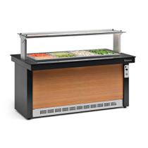 Buffet Refrigerado Gelopar 4 Cubas Preto 220V GBRF-175