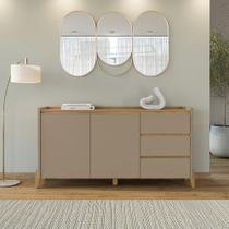 Buffet Rennes 3 Gavetas Hannover/Fendi - Casa D Móveis