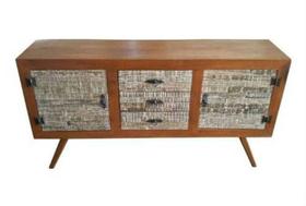 Buffet Retrô Chicago Em Madeira De Demolição - Cód 2351 Buffet Retrô Chicago Em Madeira De Demolição - Cód 2351