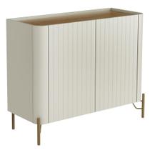 Buffet Sala De Jantar 2 Portas Brise 1 Gaveta Pés Industrial Dourado Naim I03 Luna Louro - Lyam Buffet Sala De Jantar 2 Portas Brise 1 Gaveta Pés Industrial Dourado Naim I03 Luna Louro - Lyam