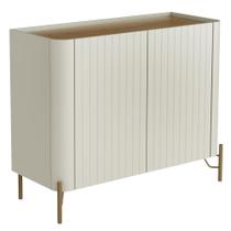 Buffet Sala de Jantar 2 Portas Brise 1 Gaveta Pés Industrial Dourado Naim I03 Luna Louro - Lyam Buffet Sala de Jantar 2 Portas Brise 1 Gaveta Pés Industrial Dourado Naim I03 Luna Louro - Lyam