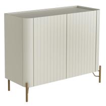 Buffet Sala de Jantar 2 Portas Brise 1 Gaveta Pés Industrial Dourado Naim I03 Luna - Lyam Buffet Sala de Jantar 2 Portas Brise 1 Gaveta Pés Industrial Dourado Naim I03 Luna - Lyam