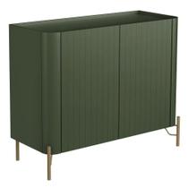 Buffet Sala De Jantar 2 Portas Brise 1 Gaveta Pés Industrial Dourado Naim I03 Musgo - Lyam Buffet Sala De Jantar 2 Portas Brise 1 Gaveta Pés Industrial Dourado Naim I03 Musgo - Lyam