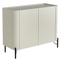 Buffet Sala de Jantar 2 Portas Brise 1 Gaveta Pés Industrial Preto Naim I03 Luna - Lyam Buffet Sala de Jantar 2 Portas Brise 1 Gaveta Pés Industrial Preto Naim I03 Luna - Lyam