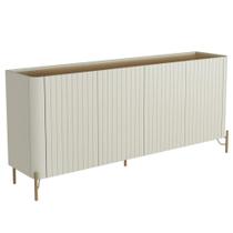 Buffet Sala De Jantar 4 Portas Brise 1 Gaveta Pés Industrial Dourado Naim I03 Luna Louro - Lyam Buffet Sala De Jantar 4 Portas Brise 1 Gaveta Pés Industrial Dourado Naim I03 Luna Louro - Lyam
