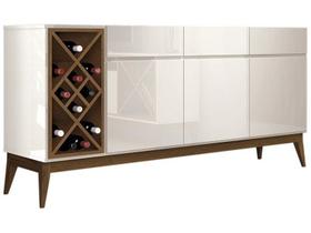 Buffet Sala Jantar Adega Passion EDN Off White/Cedro Naturale