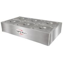 Buffet Salada de Bancada Spolu Gelo-X 6 Cubas Frias SPL-527