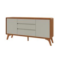 Buffet Sinus 2 Portas 3 Gavetas Naturalle Off White