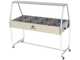 Buffet Térmico 8 Cubas Progás Tampas de Vidro PRB-08GN 220V