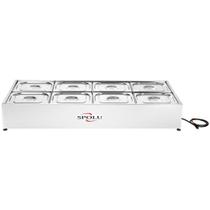 Buffet Térmico de Bancada 8 Cubas SPL5O8BC Spolu 220V Buffet Térmico de Bancada 8 Cubas SPL5O8BC Spolu 220V
