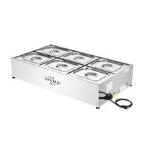 Buffet Térmico de Bancada Spolu 6 Cubas 220V SPL-506BC Buffet Térmico de Bancada Spolu 6 Cubas 220V SPL-506BC