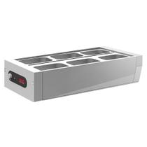 Buffet Térmico de Mesa Saro Inox 6 Cubas com Tampa 127V BFM611 Buffet Térmico de Mesa Saro Inox 6 Cubas com Tampa 127V BFM611