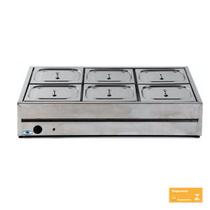 Buffet Térmico de Mesa Self Service em Inox 06 Cubas 220V BMT06 IBET