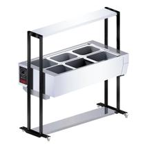 Buffet térmico Saro 6 cubas com tampa Inox 127V BF611 Buffet térmico Saro 6 cubas com tampa Inox 127V BF611
