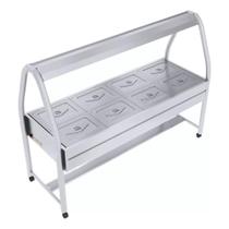 Buffet Térmico Self Service 8 cubas 1/2 2000-2500 W Ibet Buffet Térmico Self Service 8 cubas 1/2 2000-2500 W Ibet