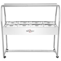 Buffet Térmico SPL508 8 Cubas Inox 2500W Termostato 220V Spolu
