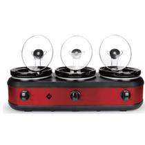 Buffet Triplo Bowl Cerâmica Vermelho 120V Member's Mark