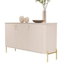 Buffet Tucupí Aparador Sala Off White Dourado JB Bechara 32678 Buffet Tucupí Aparador Sala Off White Dourado JB Bechara 32678