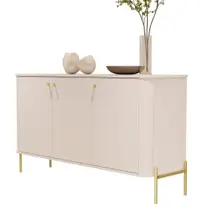 Buffet Tucupí Aparador Sala Off White Dourado JB Bechara 32678