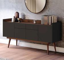 Buffet veneza casa d 1,60 dakota/preto - village móveis Buffet veneza casa d 1,60 dakota/preto - village móveis