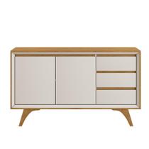 Buffet Vertex 2 Portas 3 Gavetas Naturalle Off White Buffet Vertex 2 Portas 3 Gavetas Naturalle Off White