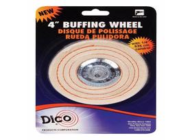Buffing Wheel Dico, mandril espiral de 1/4 de polegada de 10 cm