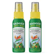 Bug Spray Badger Travel Size All Natural, pacote com 2 unidades