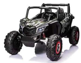 Buggy 4x4 utv max 24v camuflado arco iris carros eletricos
