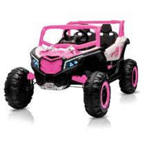 Buggy Off Road Carrinho Elétrico Utv R3 12v Recarregável Rosa / Bang Toys Buggy Off Road Carrinho Elétrico Utv R3 12v Recarregável Rosa / Bang Toys