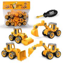 Build&Take Apart Toys Table Construction Toy Truck Screw Accessory Play Set - Amarelo