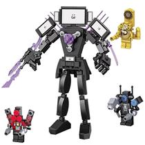 Building Block Toilet Game Toys Titan TV Man para crianças