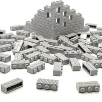 Building Block Toy ZHX Masonry Profile Bricks cinza claro 150 unidades