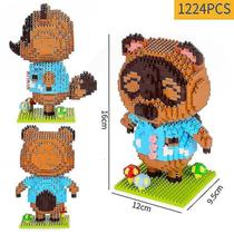 Building Blocks Animal Raccoon Crossing Game 1224 unidades+brinquedo Building Blocks Animal Raccoon Crossing Game 1224 unidades+brinquedo