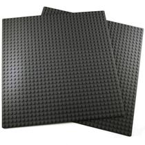 Building Blocks Base Plates Apostrophe Games, pacote com 2, cinza escuro