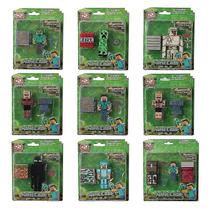 Building Blocks Doll Minecraft Toy, 9 unidades para crianças