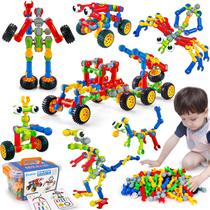 Building Blocks Qirptey STEM Toy 125 unidades para crianças de 3 a 8 anos Building Blocks Qirptey STEM Toy 125 unidades para crianças de 3 a 8 anos