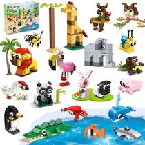 Building Blocks Toy HOGOKIDS Party Favors, pacote com 20 animais
