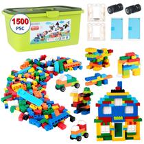 Building Bricks BRUVISH 1500 peças com caixa de armazenamento Kids 6+ Building Bricks BRUVISH 1500 peças com caixa de armazenamento Kids 6+