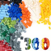 Building Bricks MALEKO Conjunto básico de tijolos pequenos a granel de 300 peças