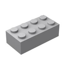 Building Bricks Plowyour Classic 2x4 cinza claro 100 peças