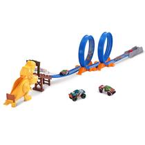 Building Trackset Metal Machines T-Rex Attack com carro de corrida