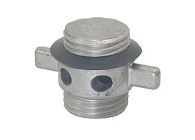 Bujão Alumínio P/ Viveiros Barcos De Pesca Flange 25mm